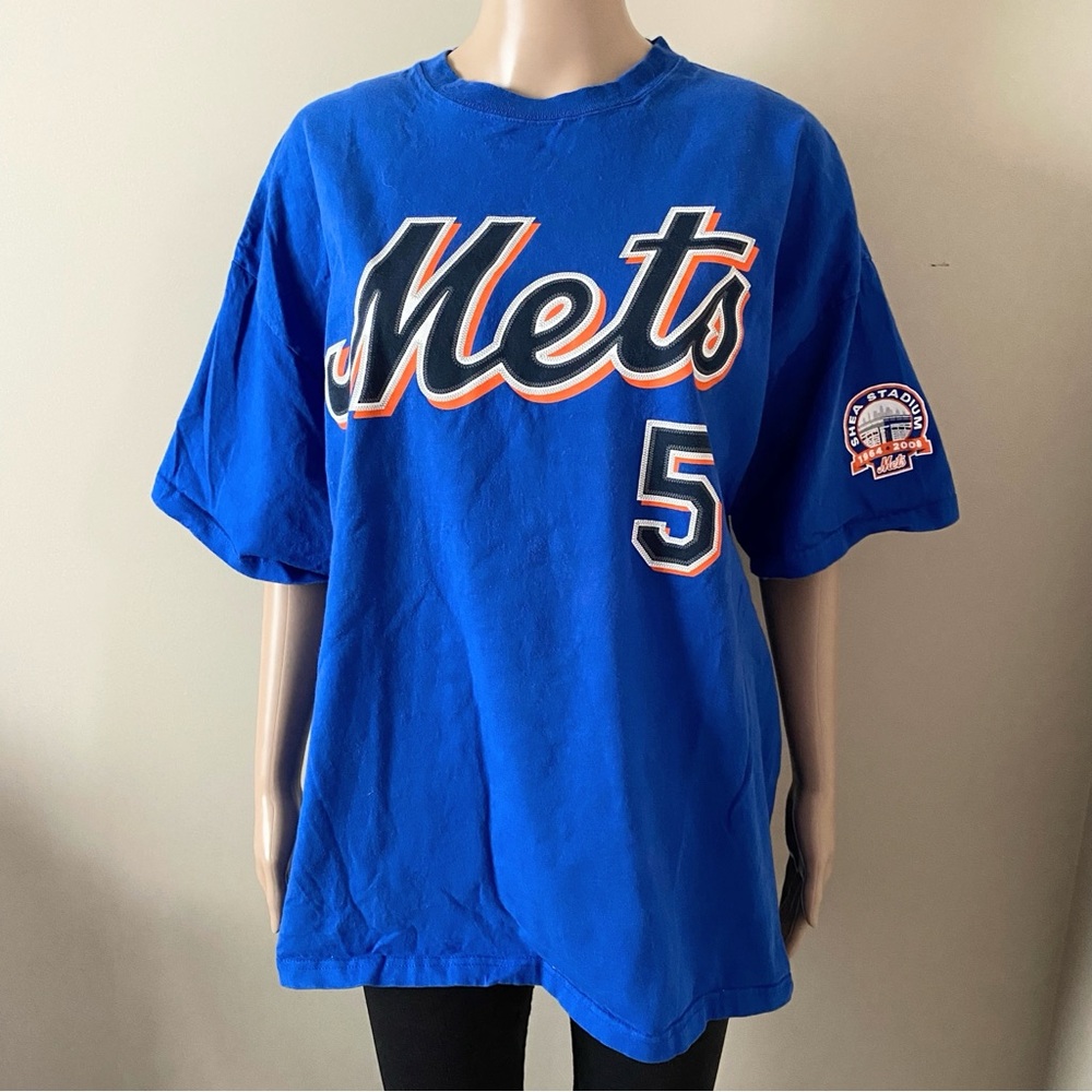 MLB New York Mets David Wright 5 blue T-Shirt, men’s XL